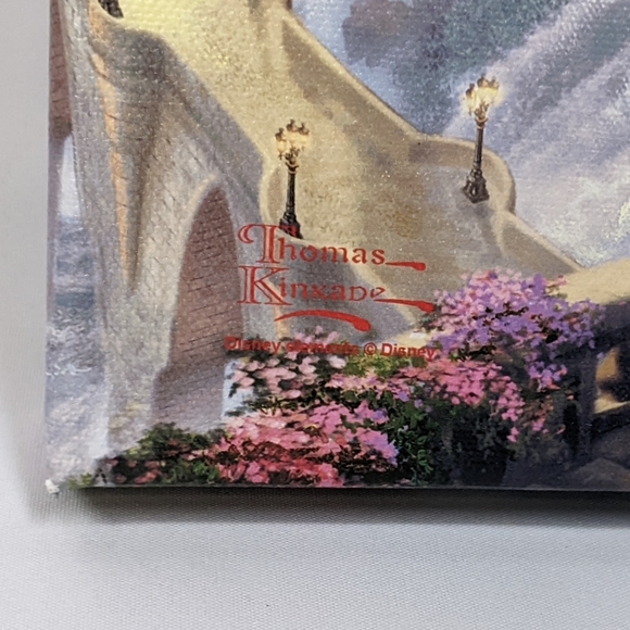 Thomas Kinkade Beauty And The Beast Disney Painting print, 14"x14", 2009 - Picture 6 of 9